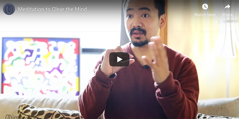 Chogyal Rinpoche explains how to clear the mind in meditation