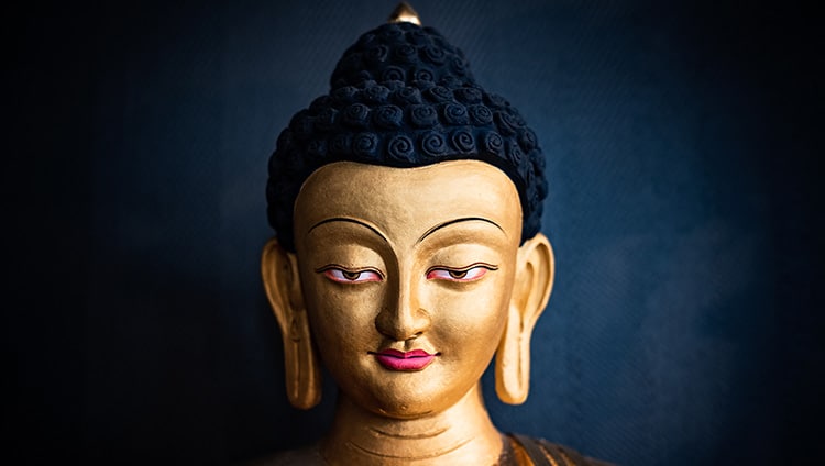 A beautiful image of a Buddha statue - depicting the Buddha's Life Story