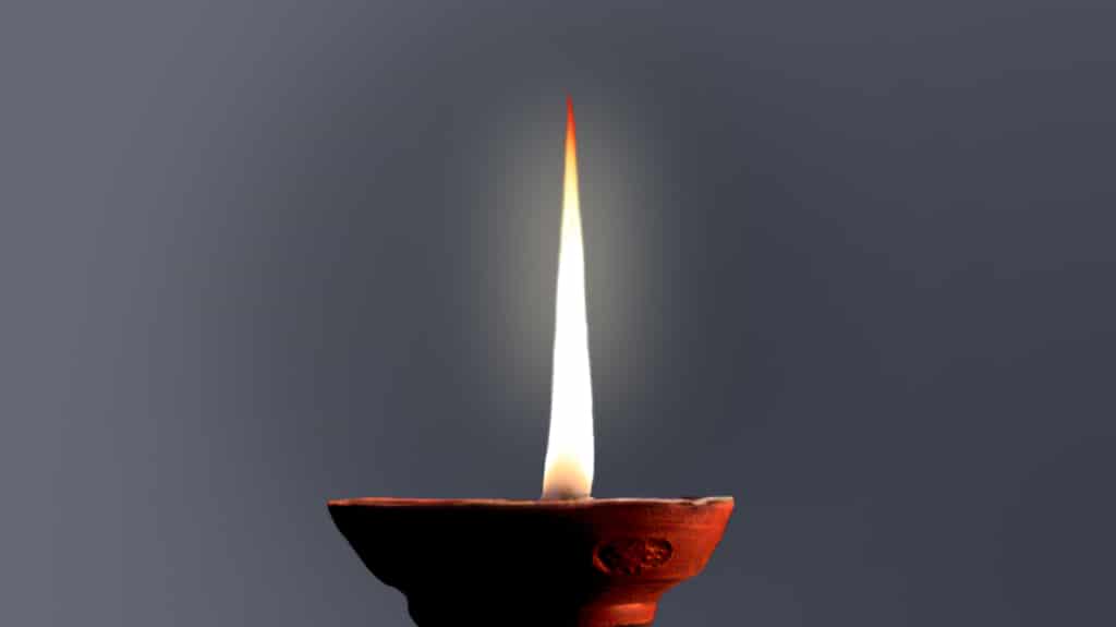 Journey to Wisdom Level 5, An image of a candle, the flame of wisdom for the six perfections in Buddhism
